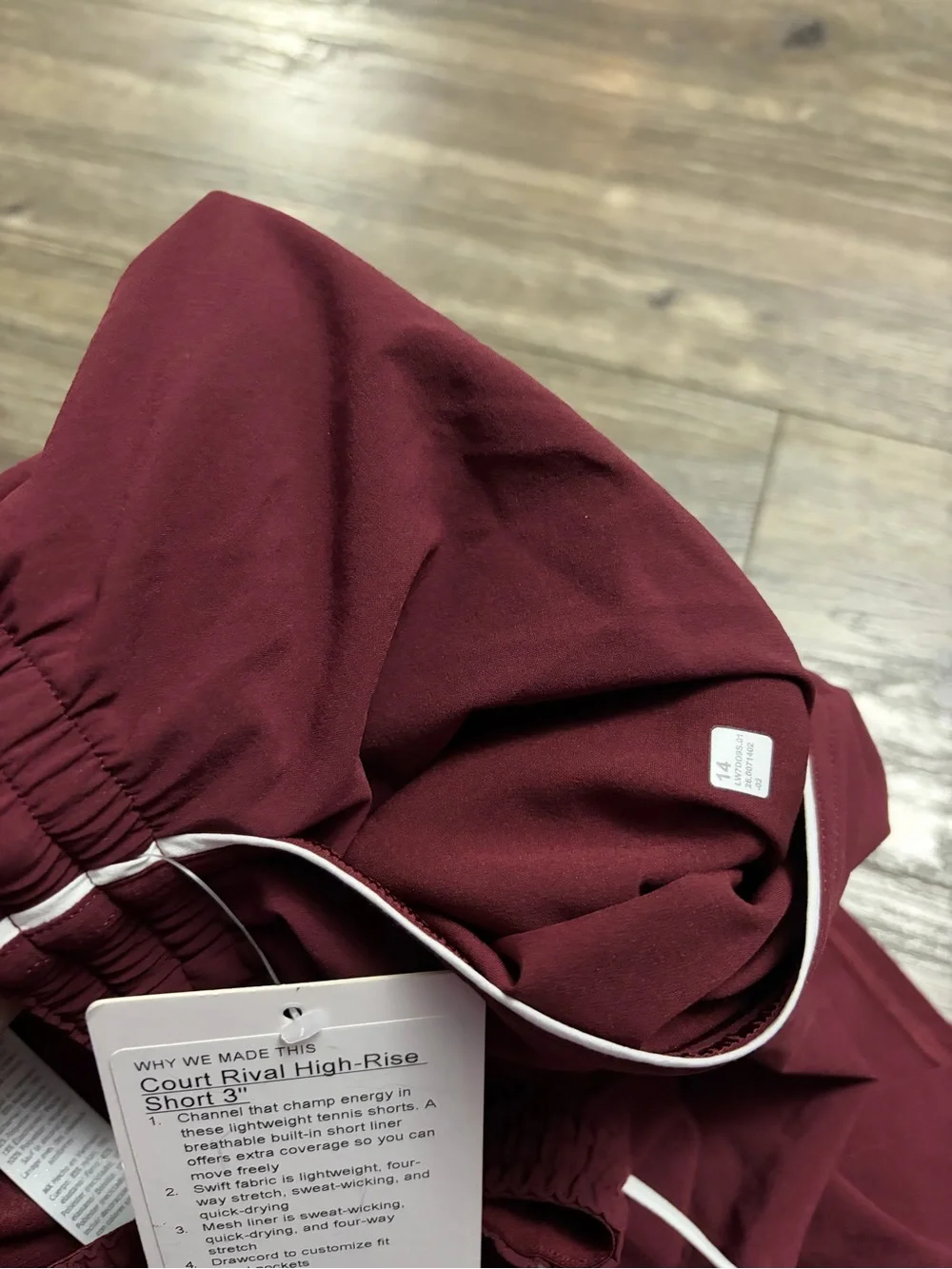 NWT Lululemon Court Rival High-Rise Short 3